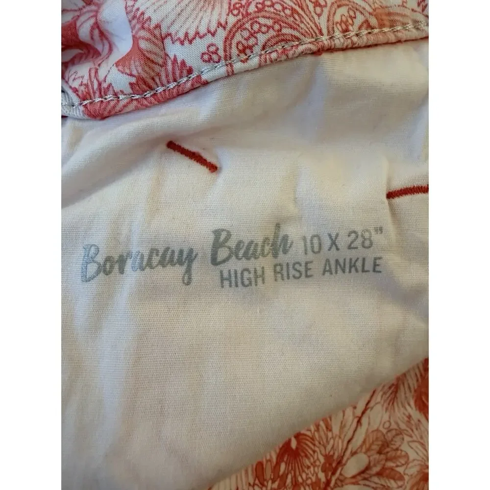 Tommy Bahama Boracay Beach High Rise Ankle Jeans in Paradise Pink - Size 10